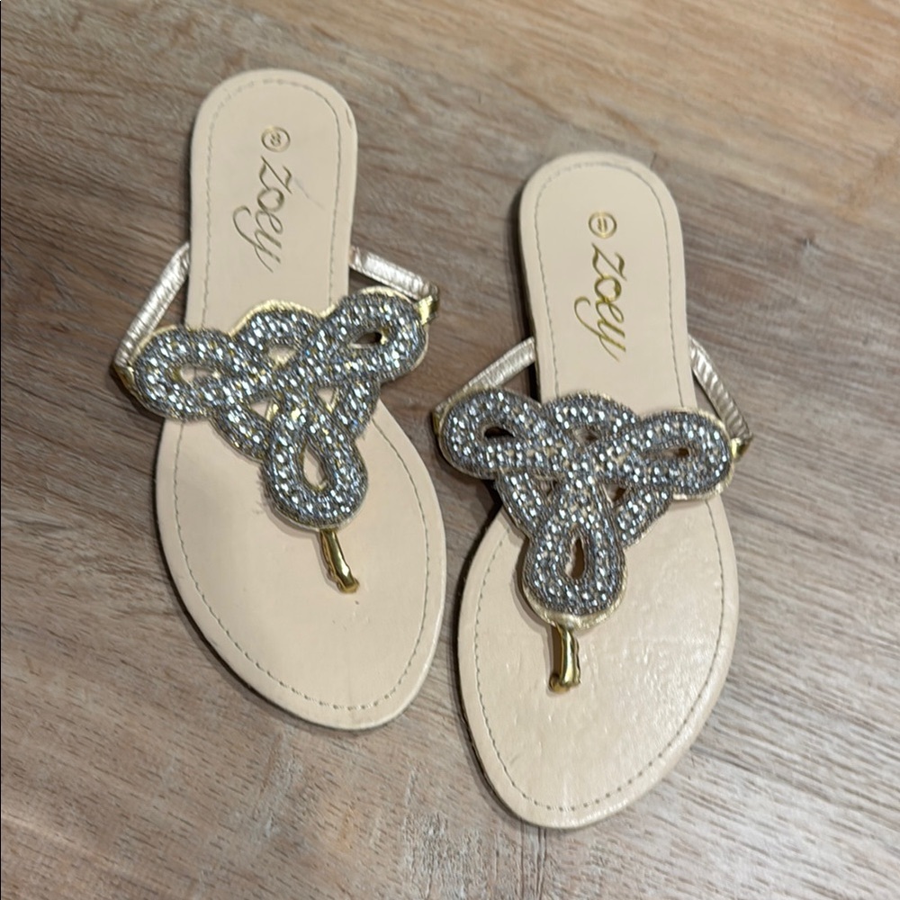 Zoey Women's Silver Sandals size 8